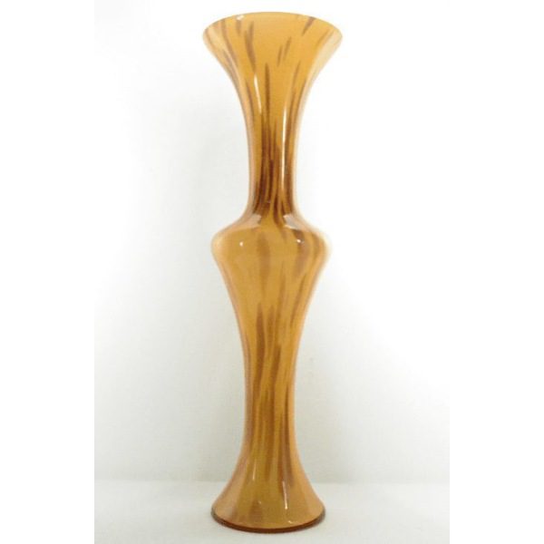 Brown Spotted Glass Vase