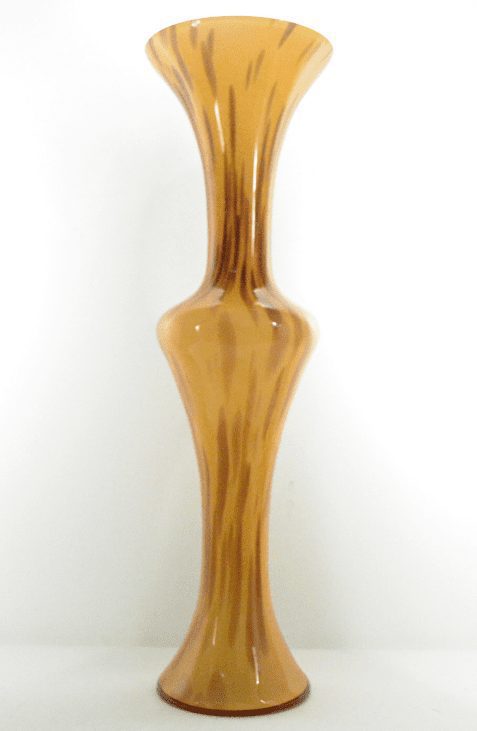 Brown Spotted Glass Vase