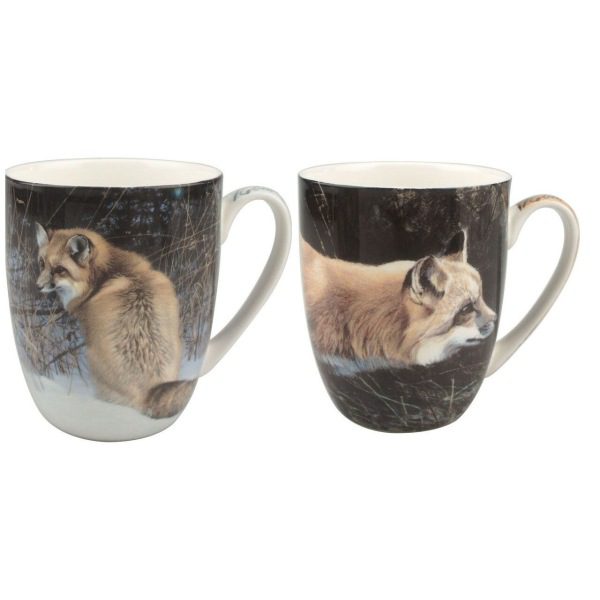 Fox Set of Two Mugs