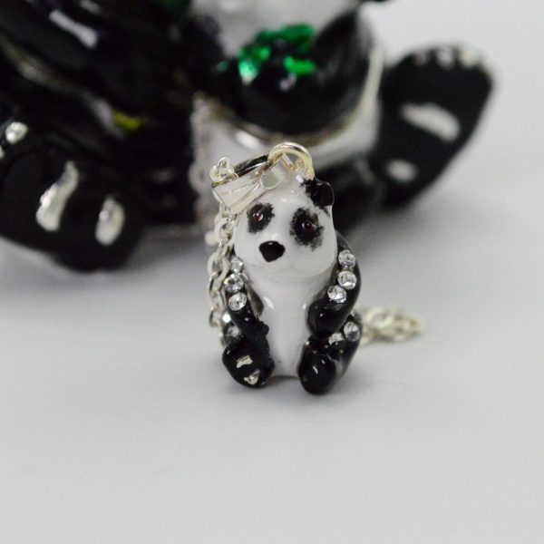 Poppa Panda And Baby jewelry box with necklace
