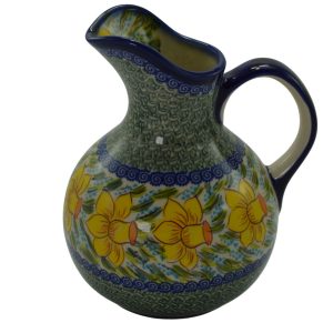 Polish Pottery Daffodil Pitcher
