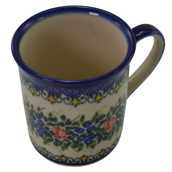Little Blue and Red Flower Straightmug