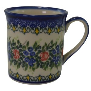 Little Blue and Red Flower Straightmug