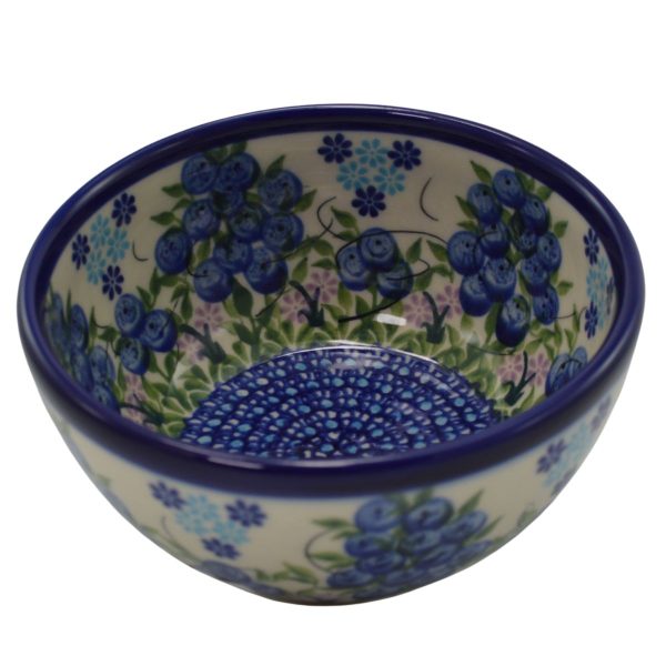 Polish Pottery Blueberry Bowl