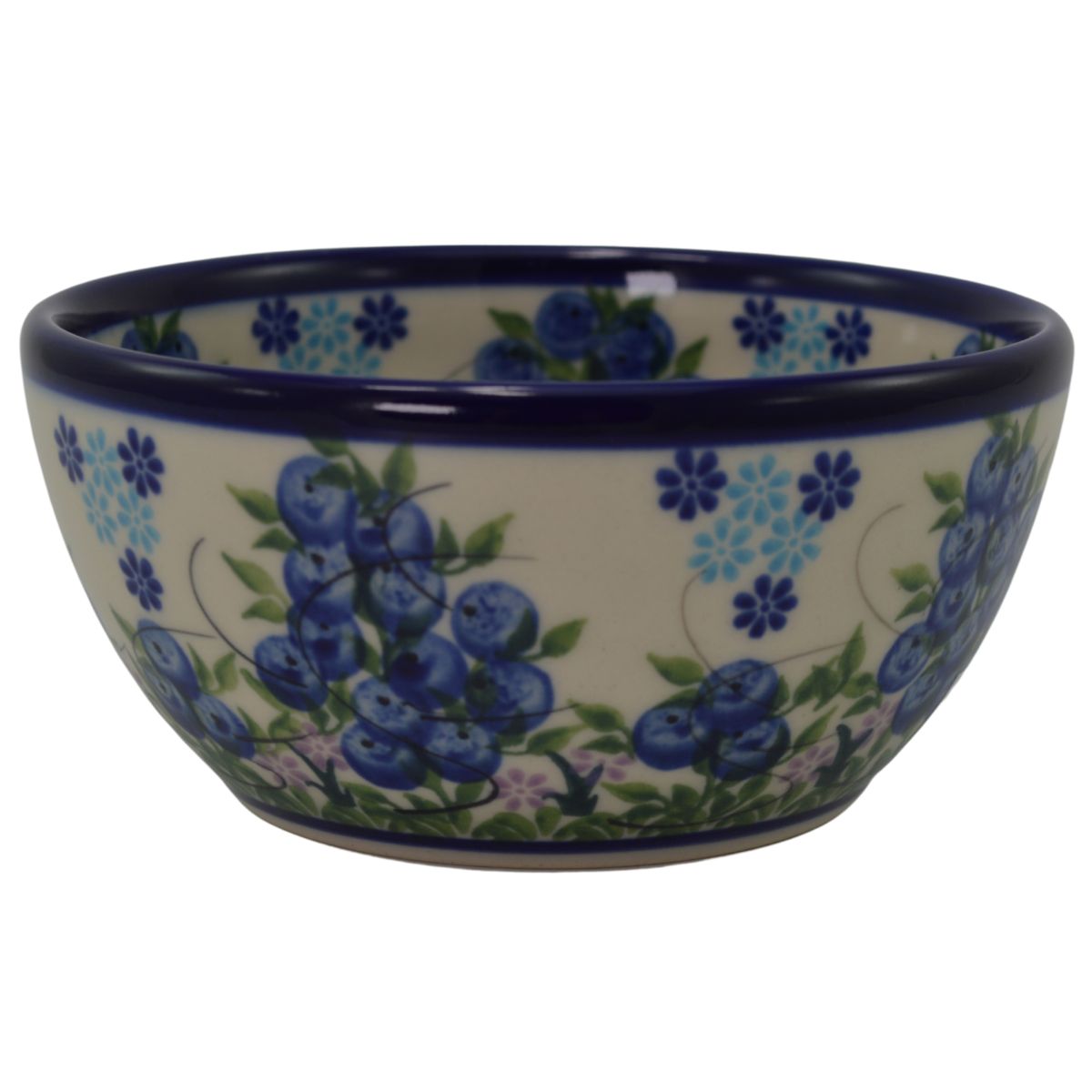 Polish Pottery Blueberry Bowl