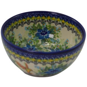 Polish Pottery Hummingbird Bowl