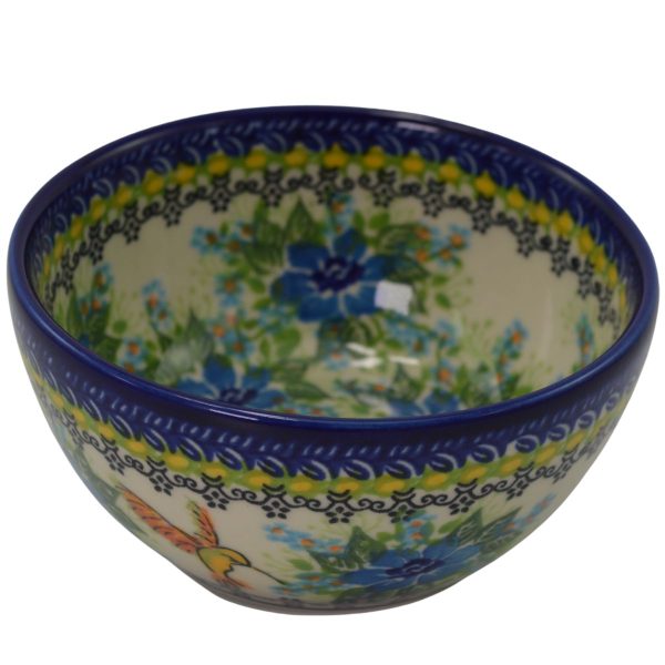 Polish Pottery Hummingbird Bowl