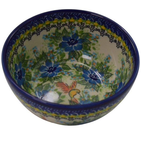 Polish Pottery Hummingbird Bowl