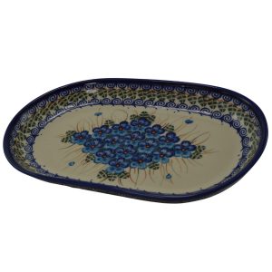 Oval Tray With Flowers