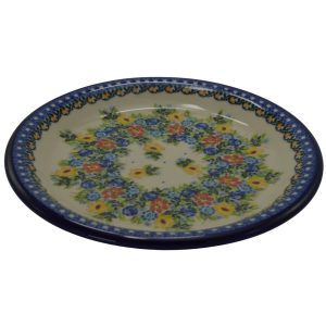 Yellow Red & Dark Blue Plate