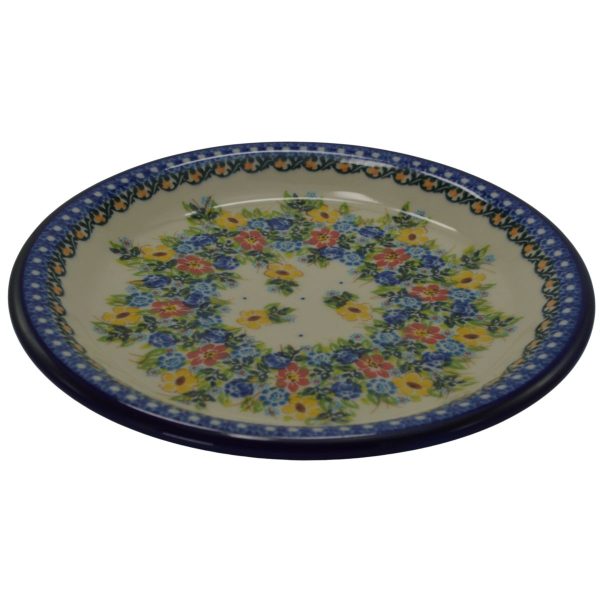 Yellow Red & Dark Blue Plate