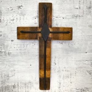 Diamond Wine Barrel Cross
