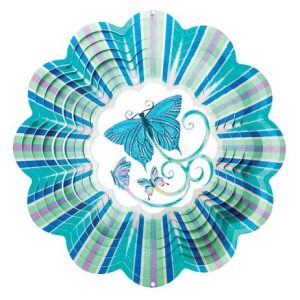Animated Blue Butterfly Spinner
