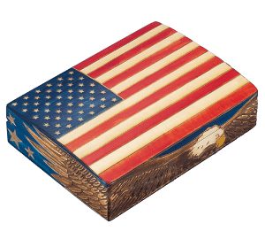 US Flag with Eagle Box