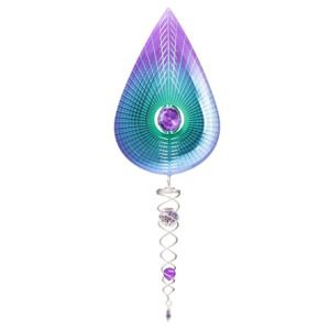 Mini Crystal Purple Teardrop
