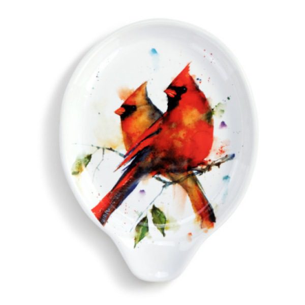Cardinal Pair Spoon Rest