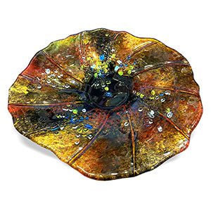 Benjamin Chang Lotus Round Platter